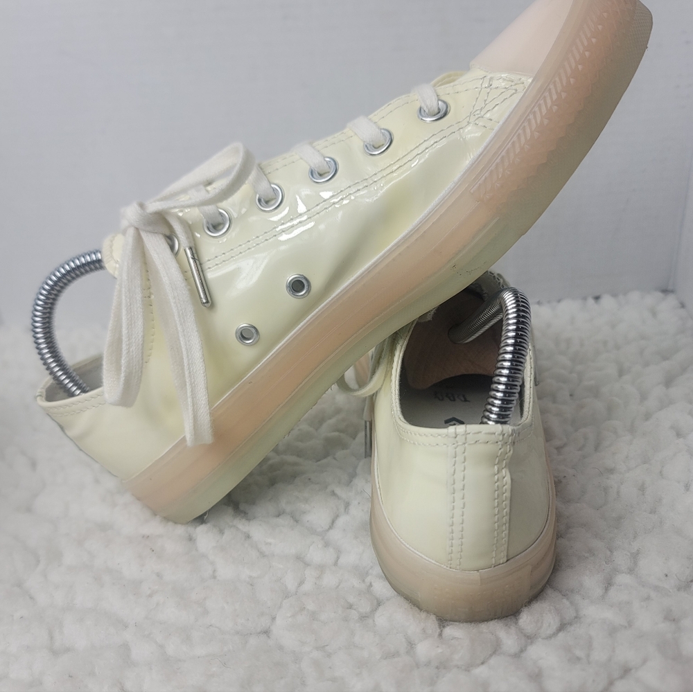 Converse Chuck Taylor All Star Lift Ox Egret White Teal Tint Platform W9 - Picture 5 of 10